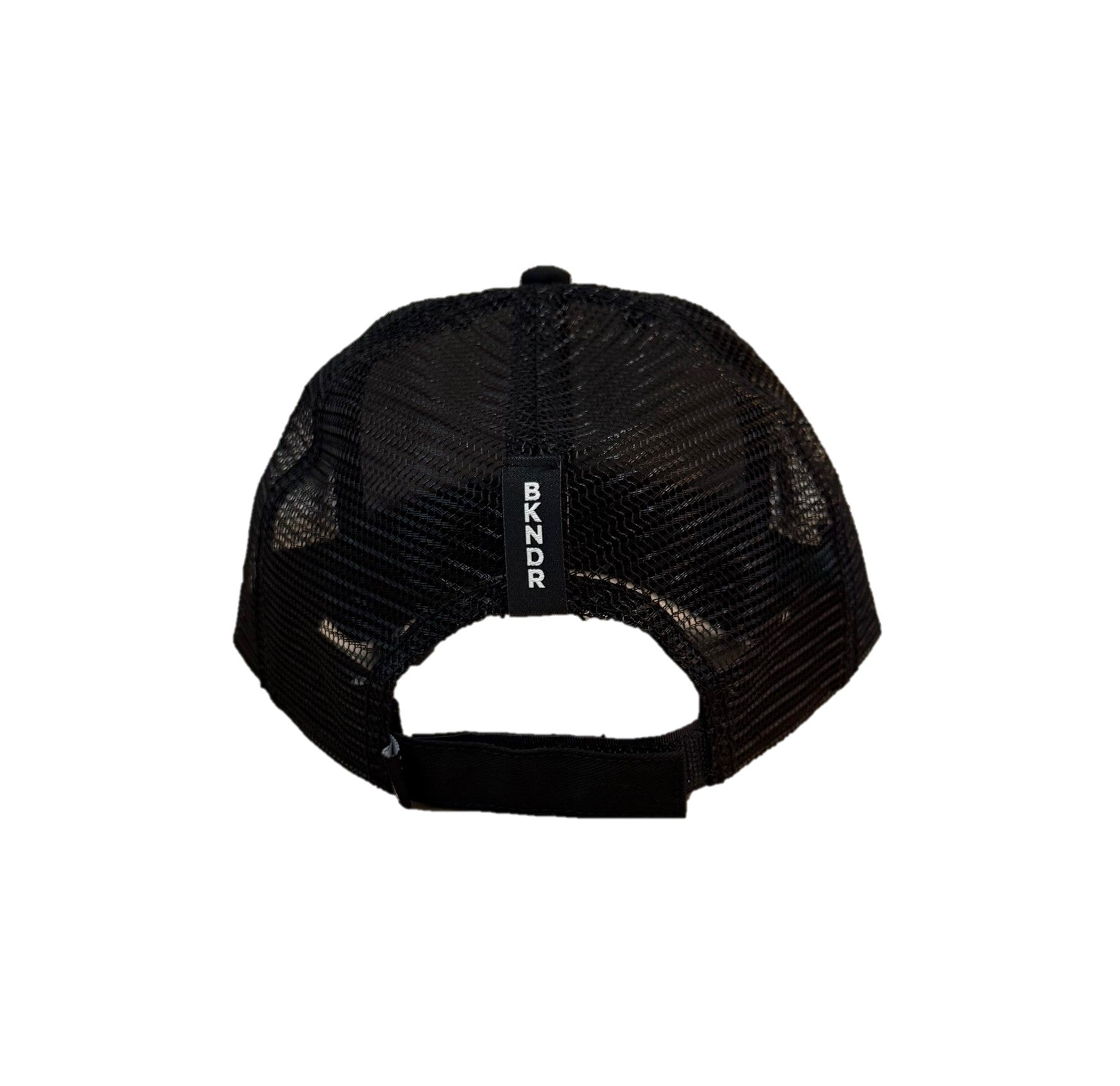 6 Panel back mesh cap BLK