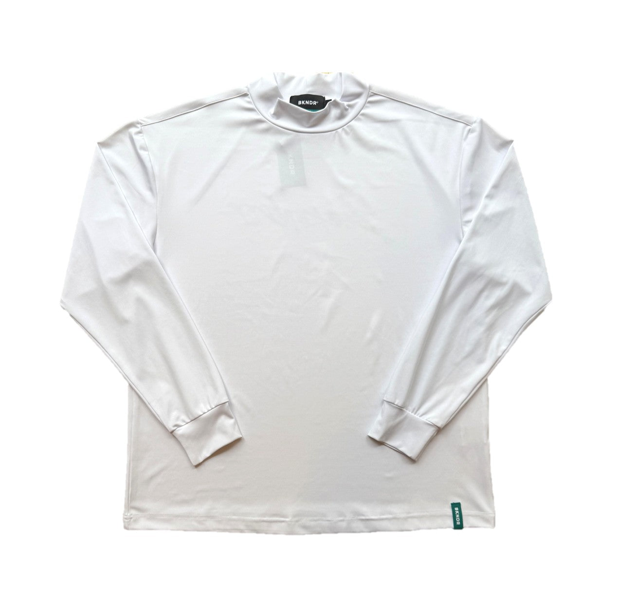 Mock neck L/S shirt WHT