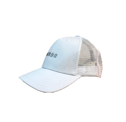 6 Panel back mesh cap WHT