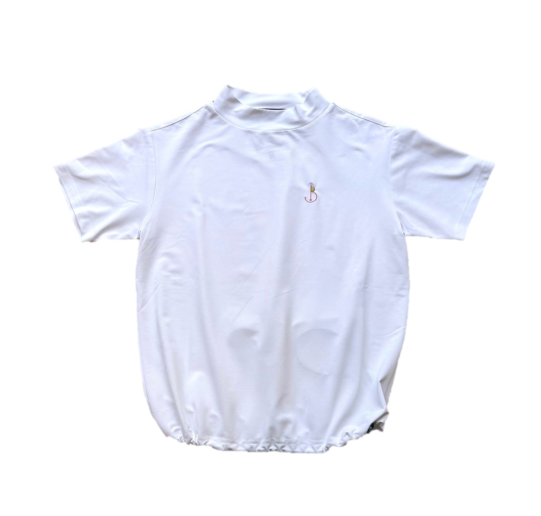 H/S Mockneck shirts B pinflag pt WHT