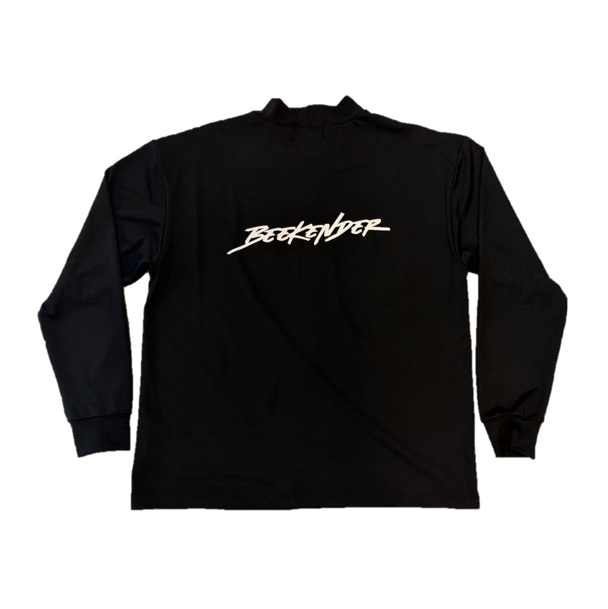 Mock neck L/S shirt BLK