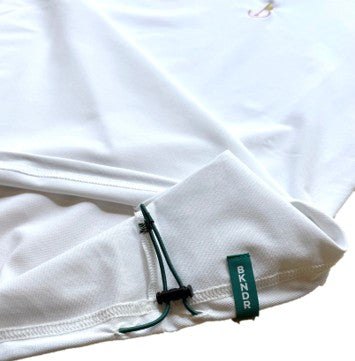H/S Mockneck shirts B pinflag pt WHT