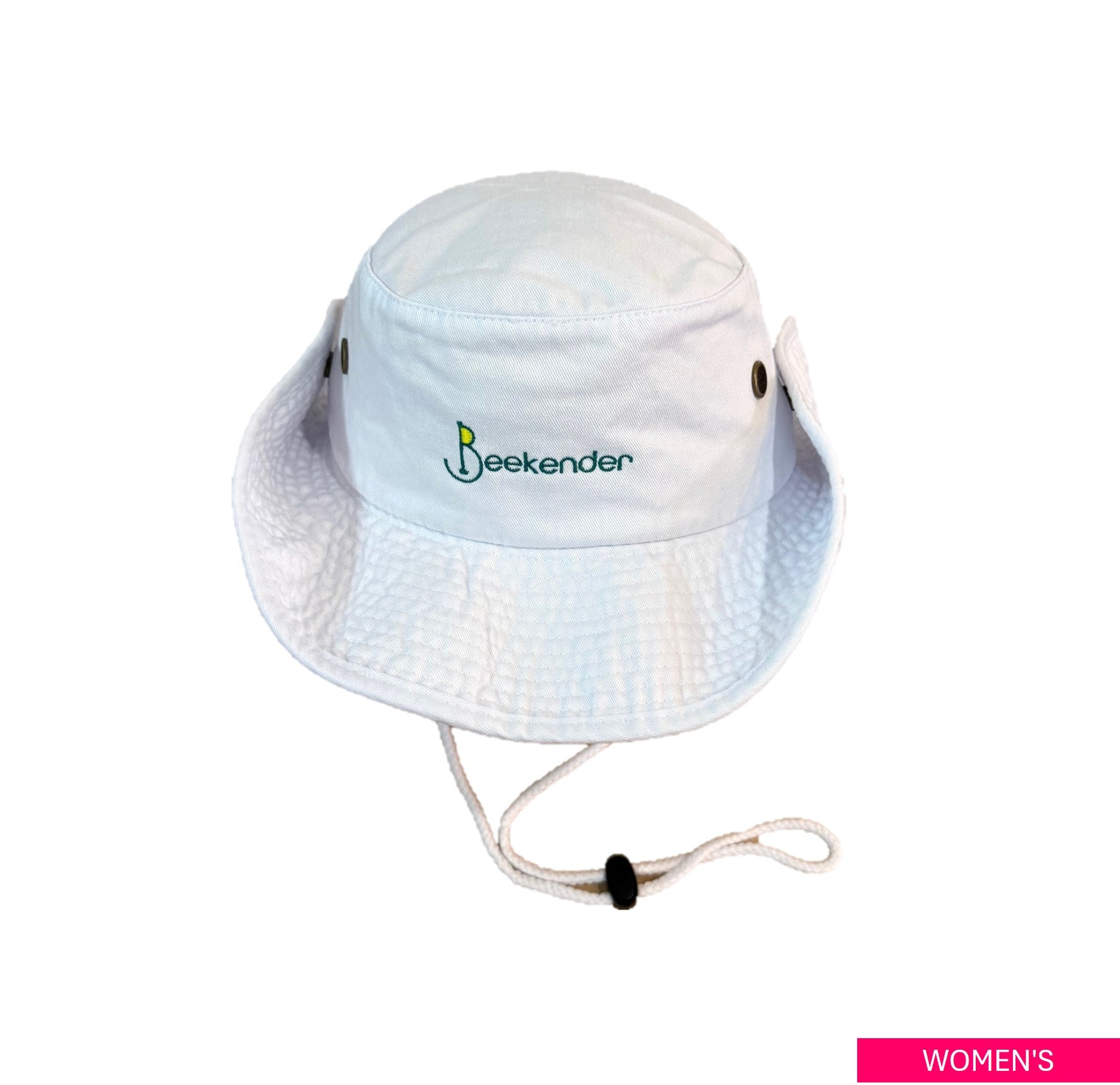 Safari hat WHT（GRN logo)