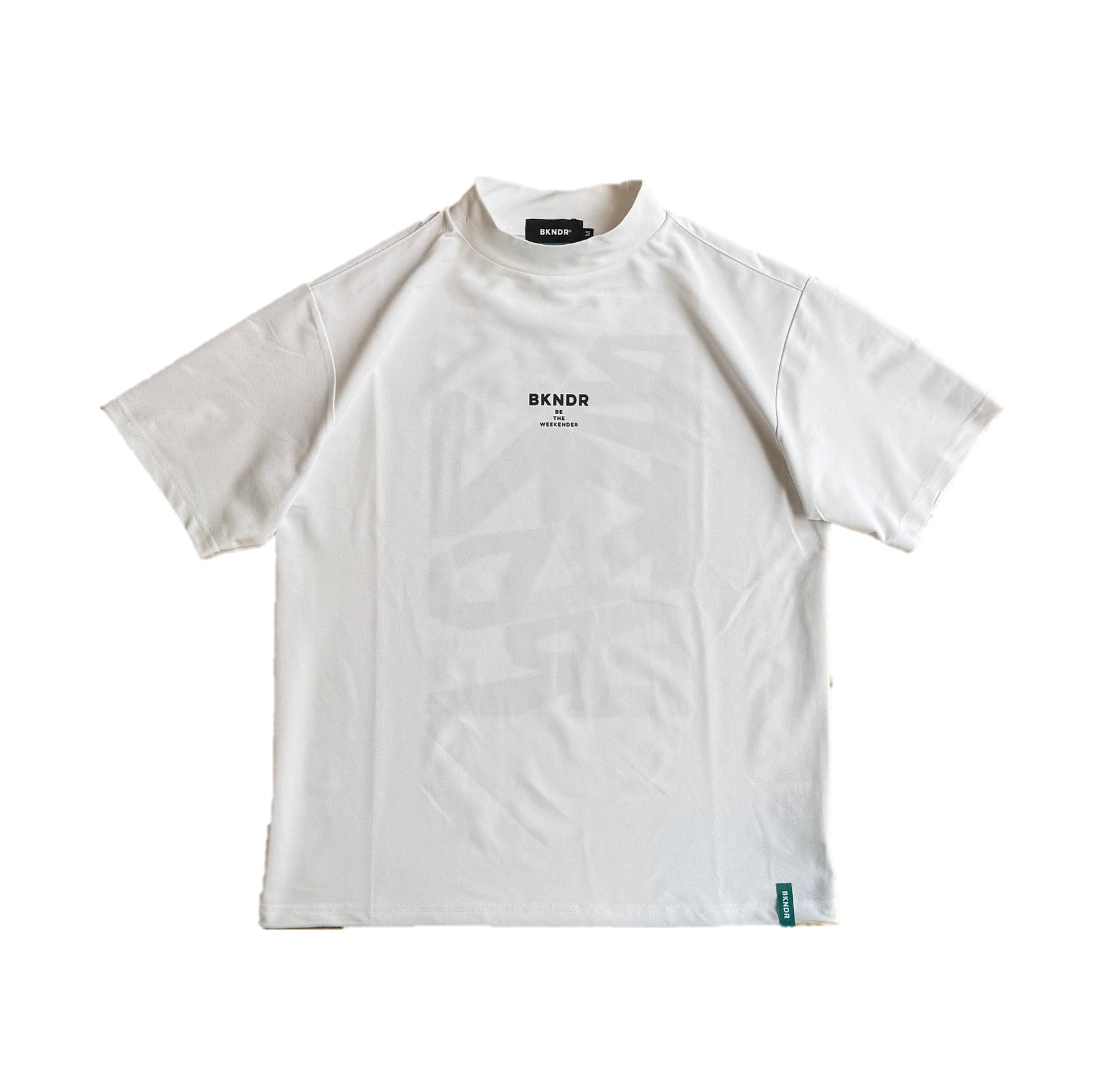 H/S Mockneck shirts art logo pt WHT