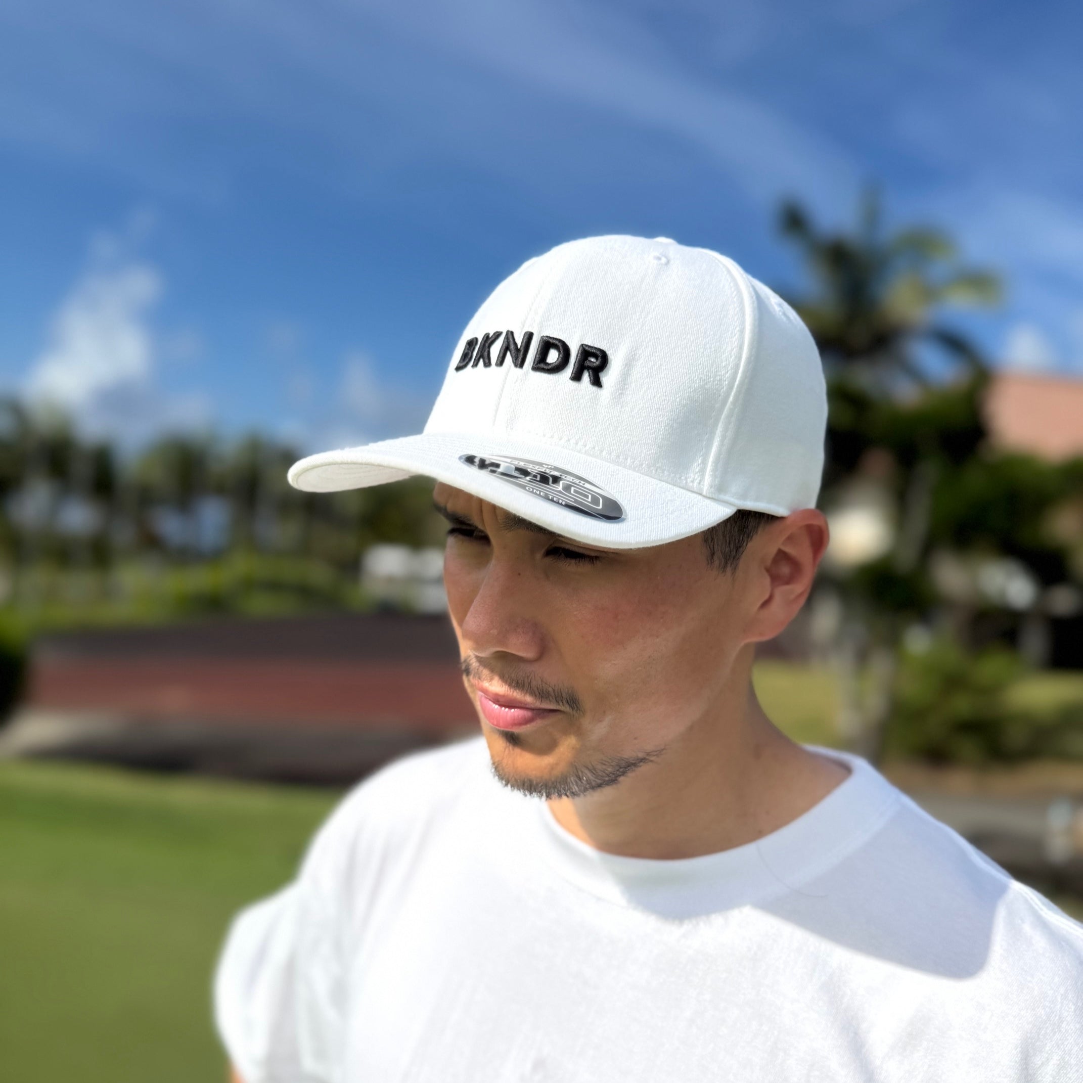 6panel cap WHT