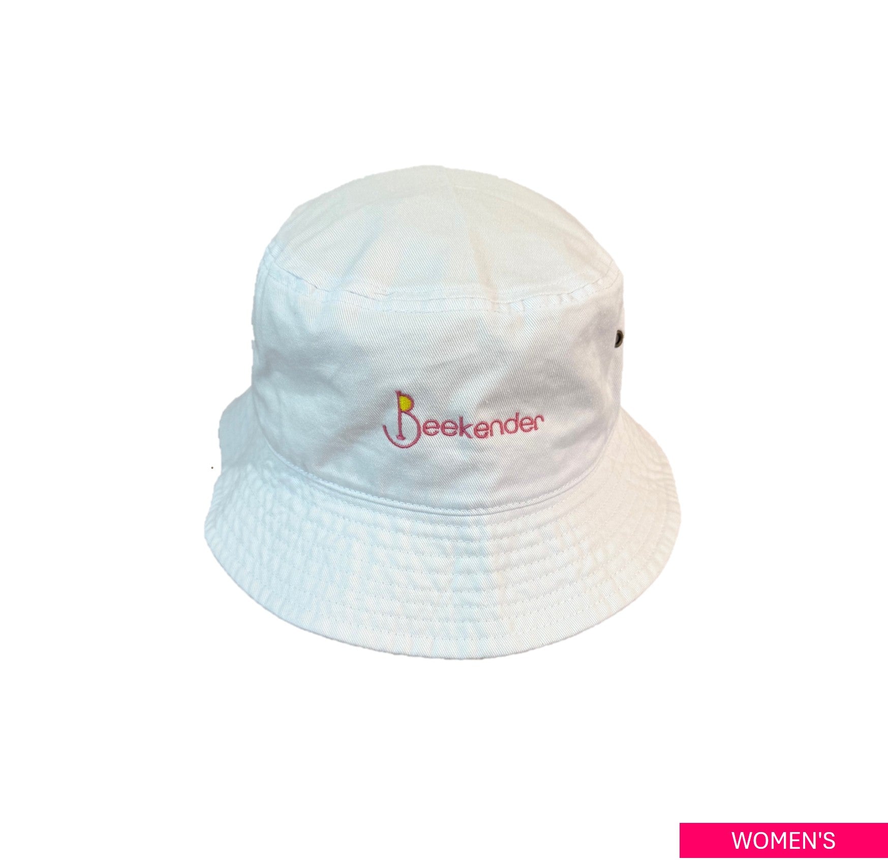 Bucket hat WHT（PNK logo)