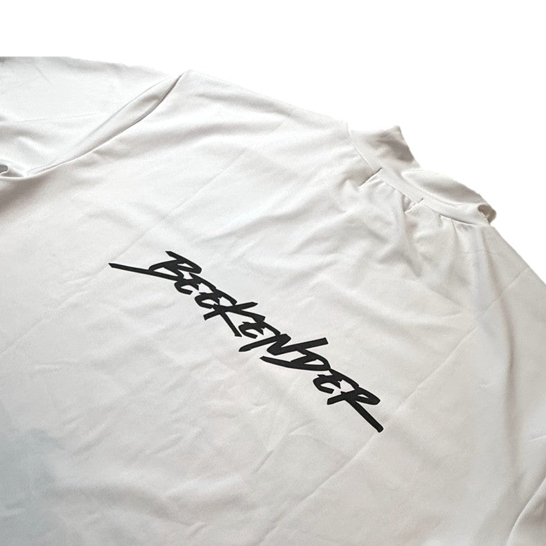 H/S Mock neck shirt WHT